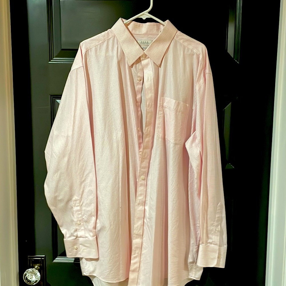 Pink plaid dress shirt